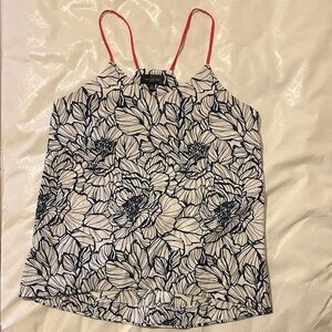 The Limited Floral Camisole with Red Straps
